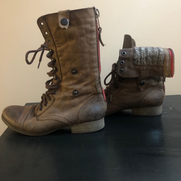 Steve Madden Combat Boots - Picture 1 of 6